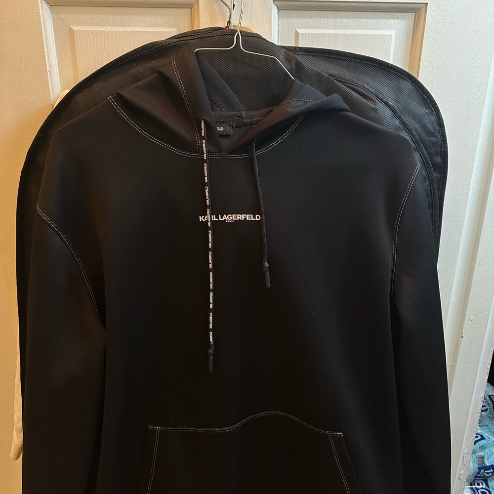 Karl Lagerfeld Black Pullover with Logo